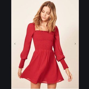 Reformation Kelli Dress (Lipstick)